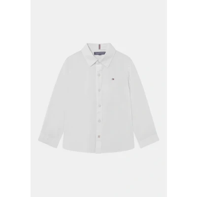 Bild av Tommy Hilfiger Boys Stretch Oxfordskjorta L/S lediga skjortor för pojkar, Vit, 14 �r