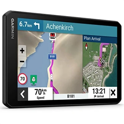 Bild av Garmin CamperCam 795 MT D husvagn/husbil GPS navigator, inbyggd instrumentkamera, 7 tums skärm, videolagring, främre kollision/körfält, avgångsvarning, digital trafik, Birdseye direkt satellitbilder