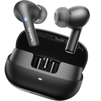 Bild av TOZO E2 trådlösa in ear Bluetooth hörlurar svart