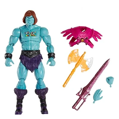 Bild av Masters of the Universe Masterverse actionfiguren Faker, New Eternia, MOTU samlarobjekt med utbytbara händer och tillbehör, HLB50