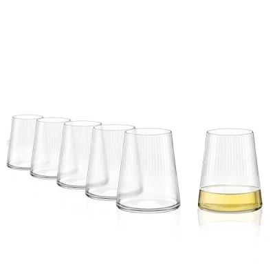 Bild av Stölzle Lausitz Vinmugg Symphony/vitvinsglas 6 set/vinglas kristallglas/vitvinslas/högkvalitativt vinglas