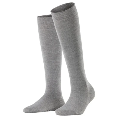 Bild av Falke Softmerino Kneehigh warm Knästrumpor, Storlek: 37/38, Light grey