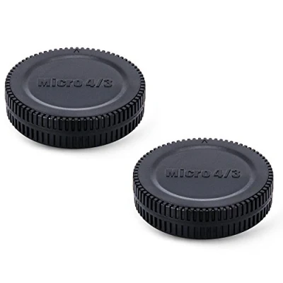 Bild av JJC Body Cap + Bakre linsskydd set för Micro Four Thirds System dvs. Olympus, Panasonic M4/3 spegelfria kameror och lins (2 set)