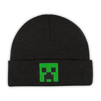 Bild av Bioworld Minecraft Creeper broderad vuxna mössa Svart, One Size M