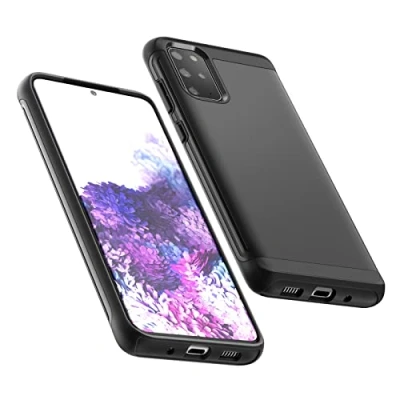 Bild av JETech Stötskydd för Samsung Galaxy S20 (inte Plus+), robust dubbelt skyddande fodral med resistenta stötar (svart)