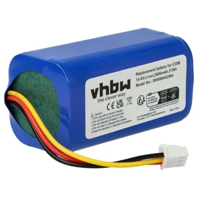 Bild av vhbw batteri ersättning för Blaupunkt D071 INR CH 4S1P, 6.60.40.02 0 dammsugare (2600 mAh, 14,4 V, Li Ion)