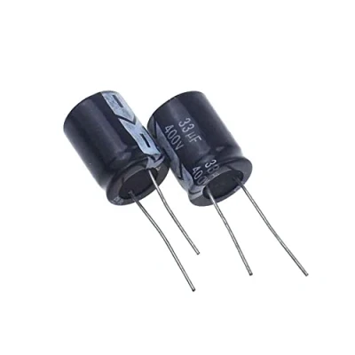 Bild av 5 st 400V33UF 16x22 mm 33UF 400V elektrolytisk kondensator