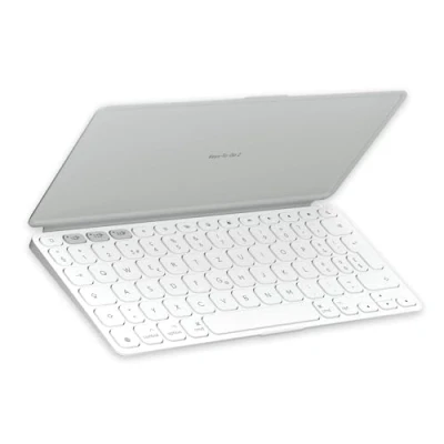 Bild av Logitech Keys To Go 2 bärbart trådlöst iPad tangentbord med inbyggt fodral, tungt och kompakt för iPad, iPhone, Mac, Apple TV, växla enkelt mellan enheter, PAN QWERTY Ljusblå