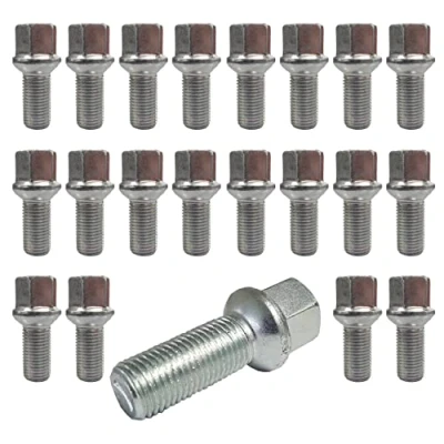 Bild av 20 hjulbultar boll midjeband R13 M14 x 1,5 27 mm kompatibel med Jetta VW Golf, Bora, New Beetle, Fox, Polo, T4, Caddy, EOS, Passat, Phaeton, Scirocco, Sharan, Touran, Tiguan