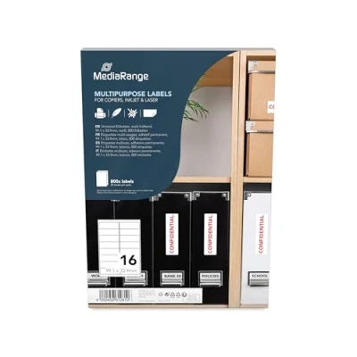 Bild av MediaRange multi purpose labels 800 label(s) 99.1 x 33.9 mm