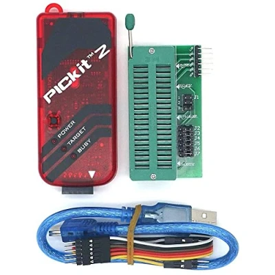 Bild av Fasizi PICKIT2 programmerare + PIC ICD2 PICKit 2 programmeringsadapter universell programmeringsstol