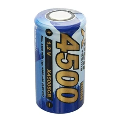 Bild av XCell 4 500 mAh Sub C Ni MH batteri utan lödningsfläns