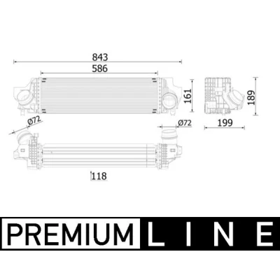 Bild av Laddluftkylare MAHLE CI 610 000P