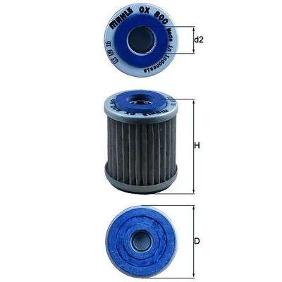 Bild av MAHLE ORIGINAL OX 800 Filtre à huile Cartouche filtrante