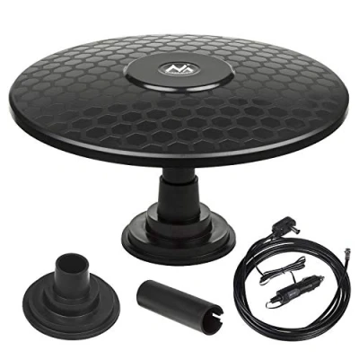 Bild av Maclean MCTV 945 rundstrålande antenn multidirektionell utomhusantenn aktiv TV DVB T/T2 H.265 HEVC (magnet 12/24 V)