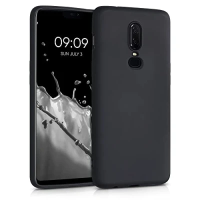 Bild av kwmobile Fodral kompatibelt med OnePlus 6 mjukt och fint skydd i TPU silikon svart