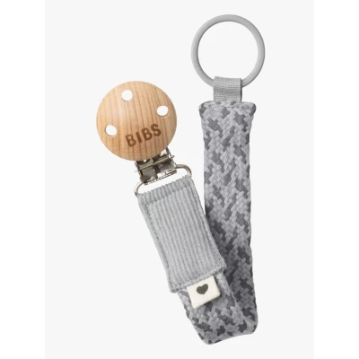 Bild av BIBS Napphållare Pacifier Braid, Cloud/Iron