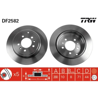 Bild av Bromsskiva TRW DF2582