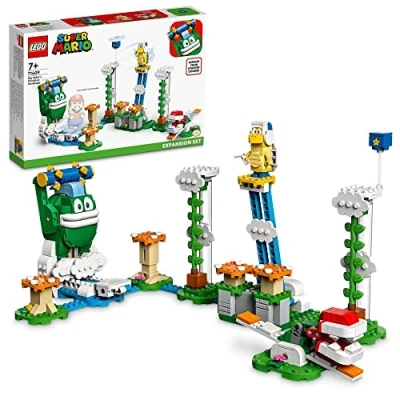 Bild av LEGO 71409 Super Mario Big Spikes molnutmaning Expansionsset Byggsats med 3 minifigurer inkl Boomerang Bro &amp; Piranha Plant, Samlarobjekt, Från 7 år