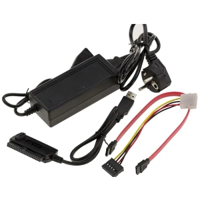 Bild av KALEA INFORMATIQUE USB omvandlare för IDE eller Sata 2.5 3.5 5.25 hårddisk med medföljande strömförsörjning