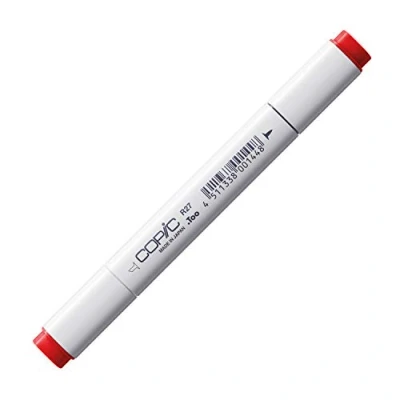 Bild av Copic Classic färgad markörpenna (R 27) kadmiumröd, för konst och hantverk, färgning, grafik, överstrykningspennor, design, anime, professionella nybörjare, konsttillbehör målarböcker