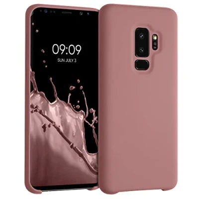 Bild av kwmobile Fodral kompatibelt med Samsung Galaxy S9 Plus mjukt skydd TPU silikon telefonfodral vinterrosa