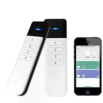 Bild av 4 växlad ZigBee Wireless 12 Scene Switch mekanisk tryckknapp batteridriven Smart hemautomatisering scenariobrytare för Tuya Devices【Fungerar endast med Z2mqtt Hub 】