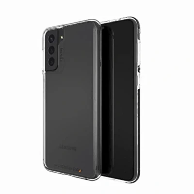 Bild av Gear4 Crystal Palace fodral med det klaraste, tunnaste, mest avancerade stötskyddsmaterialet i världen [D3O® Crystalex™] tillverkat för Samsung Galaxy S21+ 5G klar