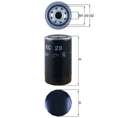 Bild av MAHLE ORIGINAL KC 28 Filtre à Carburant vissé
