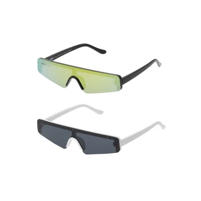 Bild av Urban Classics Sunglasses 2 PACK Solglasögon, Storlek: One Size, Black/multicolour/white