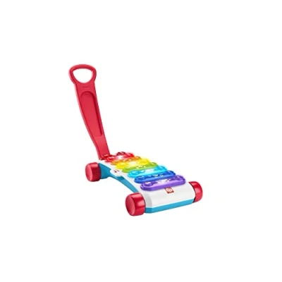 Bild av Fisher Price Jätte xylofon, musikalisk leksak med ljus och ljud för att lära sig bokstäver, siffror former, babygåva +9 månader spansk version portugisisk italiensk engelska (HJK38)