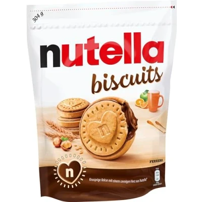 Bild av Ferrero nutella biscuits krispig kex med ett krämigt hjärta från 1 x 304 g förpackning