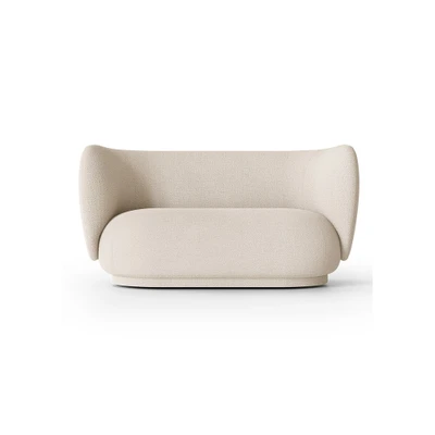 Bild av Ferm Living Rico 2 seater Sofa Soffa för personer Bouclé Off White W148 x D84 H76.5 cm