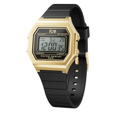 Bild av Ice Watch Digit Retro Digitalklocka, Storlek: Small, Black gold s