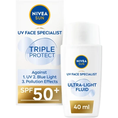 Bild av NIVEA UV Face Triple Protect Fluid SPF50+ 40 ml