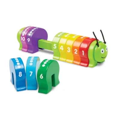 Bild av Melissa &amp; Doug Counting Caterpillar , Developmental Toy Motor Skills Problem Solving 2+ Gift for Boy or Girl