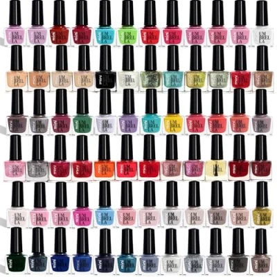 Bild av Set med 72 nagellack klassiker, pärlor och glitterfärger EU Made (Set A+B+C, Colours)