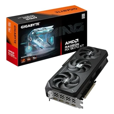 Bild av Gigabyte Radeon RX 9070 XT GAMING OC 16G grafikkort 16GB GDDR6, 256bit, PCI E 5.0, 3060 MHz Core Clock, 2 x DisplayPort, HDMI, GV R9070XTGAMING 16GD