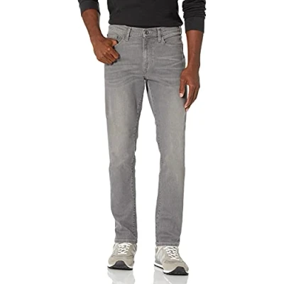 Bild av Amazon Essentials herr Comfort Stretch Slim Fit Jean (tidigare Goodthreads), grå, 29 B x 28 L