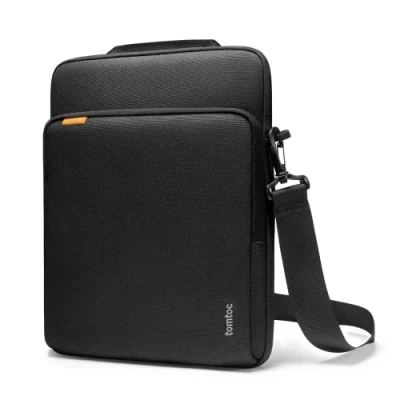 Bild av tomtoc 360 väskfodral för 13 tums MacBook Air 2024 2018 M3/A3113 M2/A2681 M1/A2337, Pro M2/A2686 M1/A2338 2022 2016, vattenavvisande premiumväska bärbar dator axelremsväska