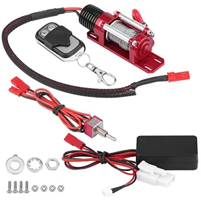 Bild av RC Winch, 1/10 Fjärrkontroll Electric Metal Modell Vehicle Crawler biltillbehör