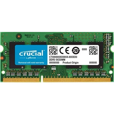 Bild av Crucial Minnet CT51264BF160BJ 4 GB (DDR3L, 1600 MT/s, PC3L 12800, Single Rank, SODIMM, 204 Pin)