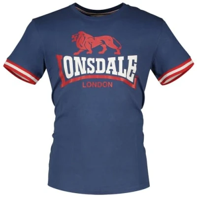 Bild av Lonsdale Normale Passform Kergord Tshirt med print, Storlek: 3XL, Navy red white