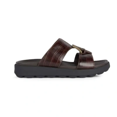 Bild av Geox Män U SPHERICA EC6 D Slide Sandal, Mörkbrun, 44 EU, EU