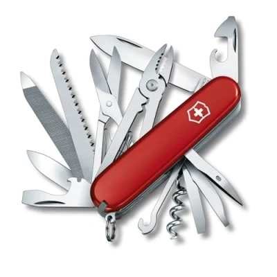 Bild av Victorinox 1377300 fickkniv Handyman (24 funktioner, kombitång, trämejsel, metallsåg, sax, blad, konservöppnare) röd