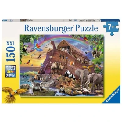 Bild av Ravensburger Barnpussel 10038 på språng med arken Noak ark för barn från 7 år, 150 delar i XXL format