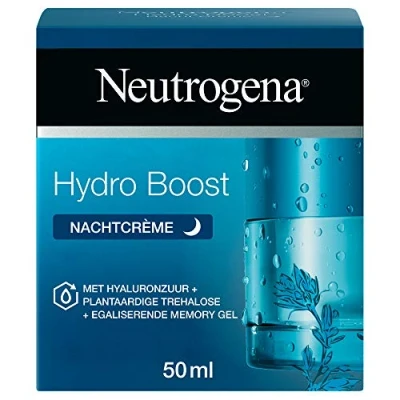 Bild av Neutrogena Hydro Boost ansiktskräm, nattkräm med hyaluron, intensiv fukt för varje hud, 50 ml