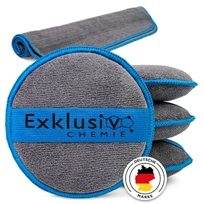 Bild av Exklusiv Chemie® Handpoleringssvamp Bil Applicator Pad Microfibre Applicering av polish, vax och vårdprodukter Mjuk poleringssvamp (4)