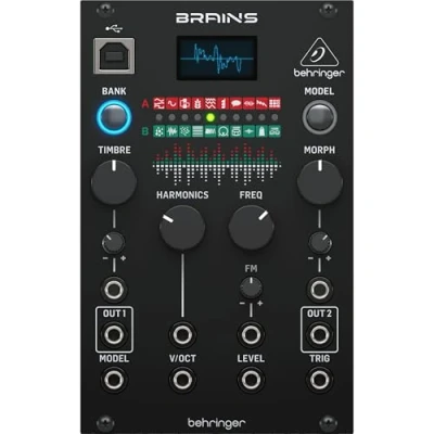Bild av Behringer BRAINS, Digital synthesizer, 16 bit, Svart, OLED, ?DC, 12 V