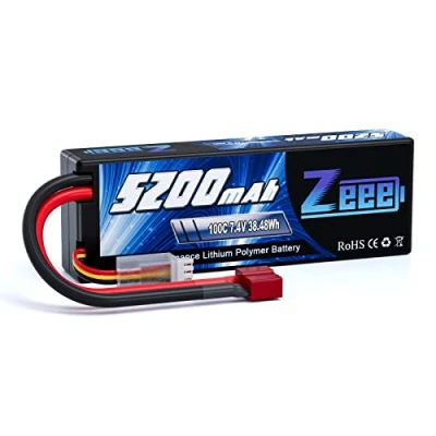 Bild av Zeee 2S Lipo batteri 7,4V 100C 5200mAh Hardcase med Deans T kontakt för RC Evader BX Auto Car Truck Truggy Hobby